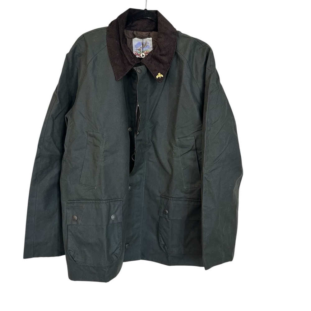 John Partridge England Mens Heathland Sage British Waxed Cotton Jacket Sz XL NWT